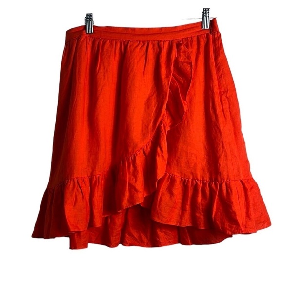J. Crew Orange Mini Skirt - Picture 2 of 13